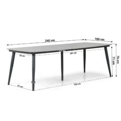 Tuinset 6 Personen 240 Cm Aluminium/rope Taupe Lifestyle Garden Furniture -VIDAXL Winkel e68d6d4754124cd5bd4760a4a8086c20