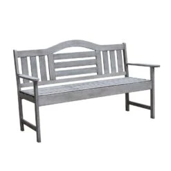 SenS-Line Nevada Tuinbank Met Uitklapbaar Tafeltje - Grijs - 150 Cm - Meranti H -VIDAXL Winkel e6d227f206514835b1eb0fd9c7bc3f8a