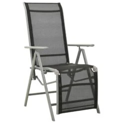 VidaXL - Tuinstoelen - Zilverkleurig - Aluminium - 2 Stuks - Verstelbaar -VIDAXL Winkel ea340338fc67407085fd6a14941765b3