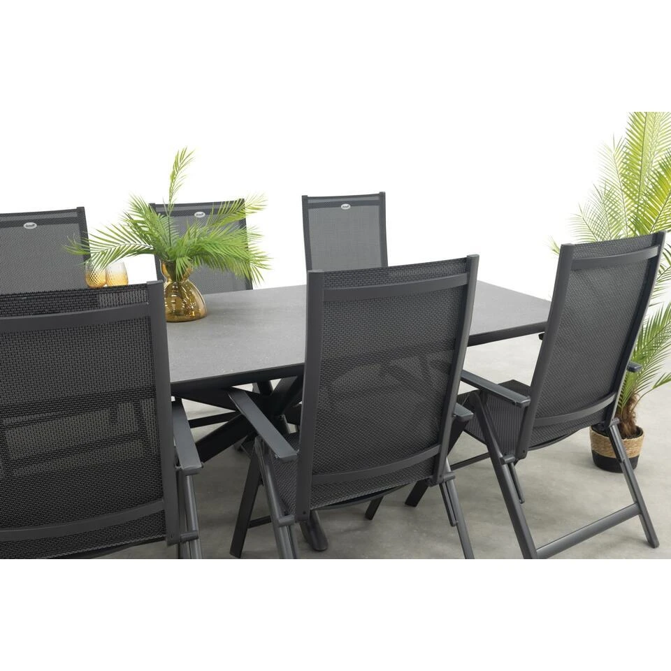 Hartman Napoli/Soreno Deens Ovale Verstelbare Tuinset 240x110 Cm. - Licht Grijs 9 Hartman Napoli/Soreno Deens Ovale Verstelbare Tuinset 240x110 Cm. - Licht Grijs - Afbeelding 7