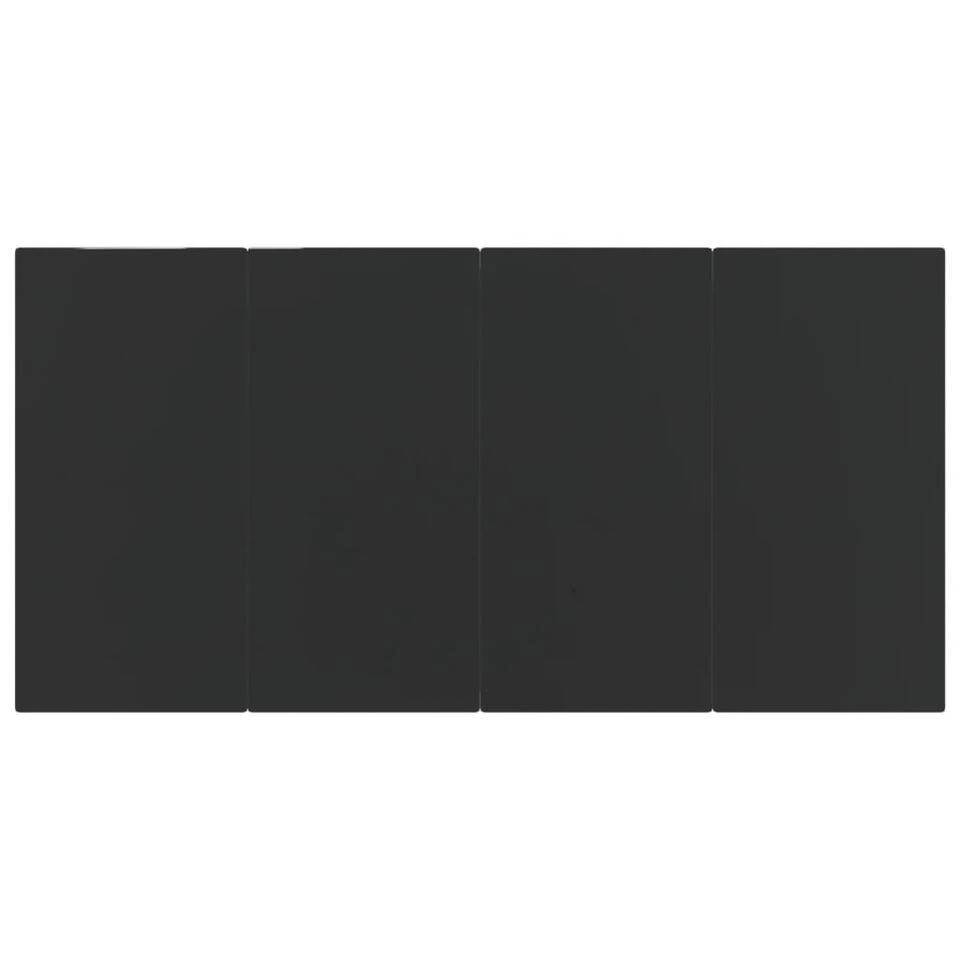 VidaXL - 5-delige Tuinset Met Kussens - Zwart PE Rattan En Staal - 160x80 Cm 10 VidaXL - 5-delige Tuinset Met Kussens - Zwart PE Rattan En Staal - 160x80 Cm - Afbeelding 8