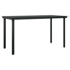 VidaXL - Tuinset Zwart PVC Rattan En Staal - 140x70 Cm - 7 Stuks -VIDAXL Winkel ebfa32c81fde41ba92e7dd541a67568e