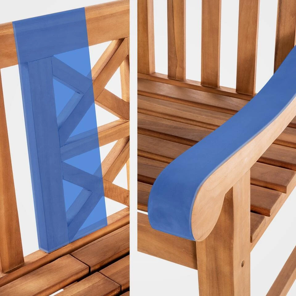 CLP Teakbank Luka 150 Cm 9 CLP Teakbank Luka 150 Cm - Afbeelding 7