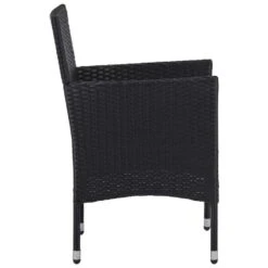 VidaXL - Tuinset - Zwart - Poly Rattan En Acaciahout - 5 Stuks -VIDAXL Winkel f1172e920a7744f19004da16590005e1