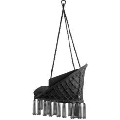 Tectake Hangstoel Grazia, Zwart -VIDAXL Winkel f3157aa346f14fb39dbcc8d22caaaa8e