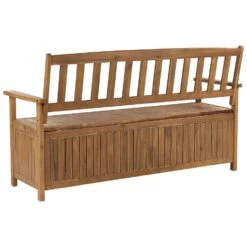 SOVANA - Tuinbank Met Opbergruimte - Lichthout/Taupe - Acaciahout -VIDAXL Winkel f48c8d0f953d4648a1cd48c3b3525df7 1