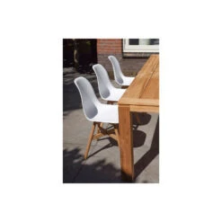 Exotan Tuinstoel Lotus - Teak/Kunststof - Wit - Set Van 2 -VIDAXL Winkel f4e7a7b0b2dd455eb95f3a6e706a42d9