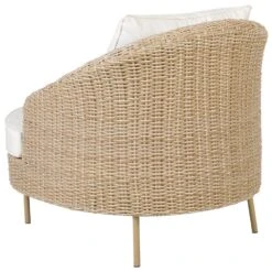 ARCILLE - Tuinstoel - Natuurlijk - PE Rotan -VIDAXL Winkel f8f584277b3d4caaab95b2b62cb7824f
