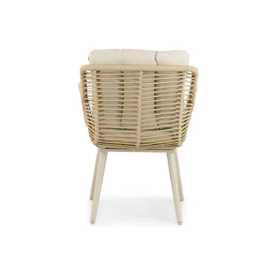 Tuinset 4 Personen 125 Cm Aluminium/wicker Taupe Coco Custa/Ancona 9 Tuinset 4 Personen 125 Cm Aluminium/wicker Taupe Coco Custa/Ancona - Afbeelding 7