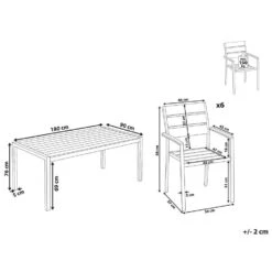 VERNIO - Tuinset Voor 6 - Zwart - Kunsthout/Aluminium 16 VERNIO - Tuinset Voor 6 - Zwart - Kunsthout/Aluminium -VIDAXL Winkel fcfd28490cf748e0b2cc24ce57acafb7