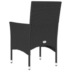 VidaXL - Tuinstoelen Met Kussens - Zwart - Poly Rattan - 2 Stuks -VIDAXL Winkel fe5fe90b47f7440383270a58e9ce38ab