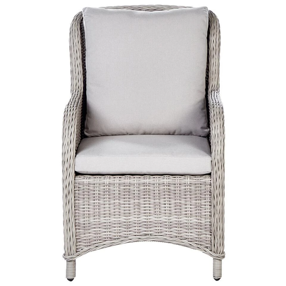 CASCAIS - Tuinstoel Set Van 2 - Beige - PE Rotan 7 CASCAIS - Tuinstoel Set Van 2 - Beige - PE Rotan - Afbeelding 5