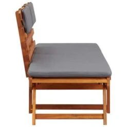 VidaXL Ligbed Met Kussen 2-in-1 190 Cm Massief Acaciahout -VIDAXL Winkel ff3873b5328d404d9aeec263a225b0c6