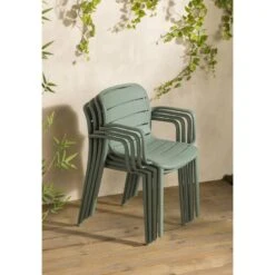 Stapelstoel Nice - Kunststof/lichtgroen -VIDAXL Winkel sf 50101147