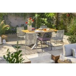 Stapelstoel Isola - Metaal/rope Zand - 85x53x64 Cm -VIDAXL Winkel sf 50105188