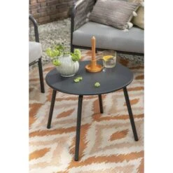 Bijzettafel Montreal - Antraciet/metaal - Ø50 Cm 10 Bijzettafel Montreal - Antraciet/metaal - Ø50 Cm -VIDAXL Winkel sf 50155212 1010