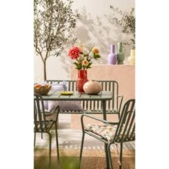 Tuinbank Vence - Metaal Lichtgroen - 81x114x62 Cm -VIDAXL Winkel sf 50205024 9070