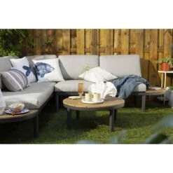Loungebank Soulac - Antraciet - 81x243x71,5 Cm -VIDAXL Winkel sf 50205034